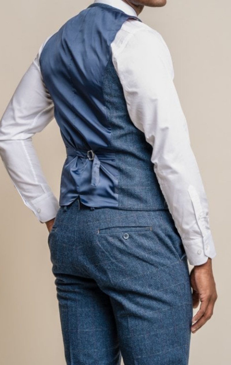 Cavani Carnegi Tweed Jacket Blue-3